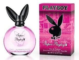 Tualetes ūdens Playboy Super Playboy EDT sievietēm 40 ml cena un informācija | Sieviešu smaržas | 220.lv