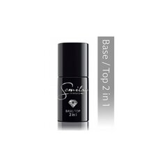 UV hibrīda nagu lakas bāze un virsējais slānis Semilac UV Hybrid Base / Top 7ml цена и информация | Лаки для ногтей, укрепители | 220.lv