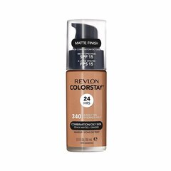 Grima pamats kombinētai un taukainai ādai Revlon ColorStay™ Makeup SPF15, 30 ml cena un informācija | Grima bāzes, tonālie krēmi, pūderi | 220.lv