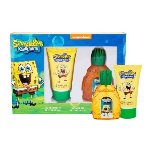 Komplekts SpongeBob Squarepants SpongeBob: edt 50 ml + dušas želeja 75 ml цена и информация | Bērnu smaržas | 220.lv