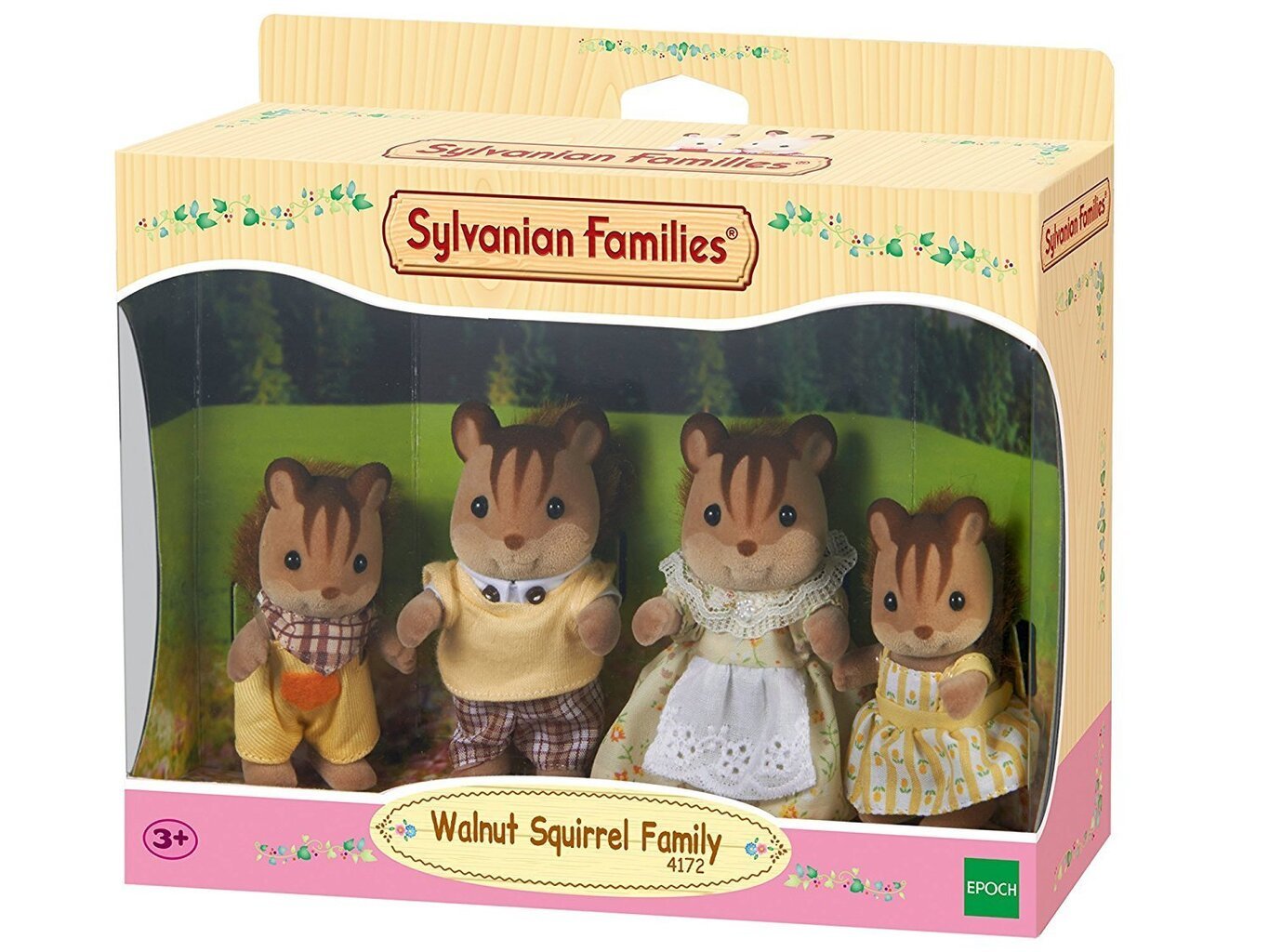 Sylvanian Families Valriekstu vāveru ģimene, 4172 cena un informācija | Rotaļlietas meitenēm | 220.lv