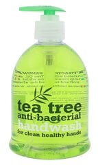 Antibakteriālas šķidrās ziepes ar sūkni Tea Tree (Liquid Soap), 500 ml cena un informācija | Ziepes | 220.lv