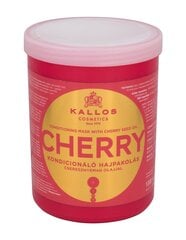 Mitrinoša matu maska ar ķiršu sēklu ekstraktu Kallos Cherry, 1000 ml cena un informācija | Matu uzlabošanai | 220.lv