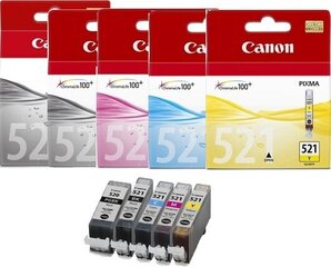 Kārtridžs tintes printeriem CANON CLI-521GY, pelēks cena un informācija | Tintes kārtridži | 220.lv
