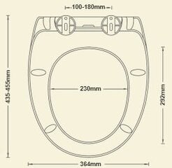 Крышка для унитаза с функцией Soft close AWD Interior Bolero  цена и информация | Детали для унитазов, биде | 220.lv