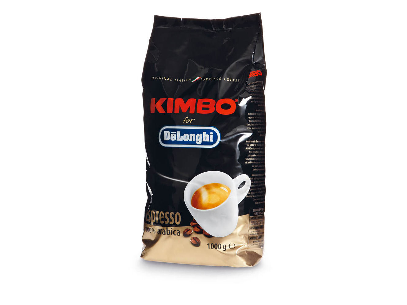 Kafijas pupiņas De Longhi Kimbo Arabica, 1 kg cena un informācija | Kafija, kakao | 220.lv