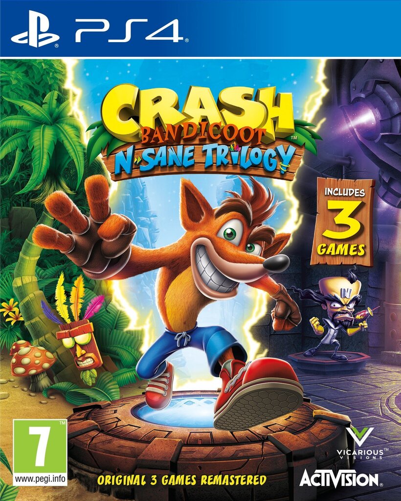 Crash Bandicoot® N. Sane Trilogy - PS4 цена и информация | Datorspēles | 220.lv