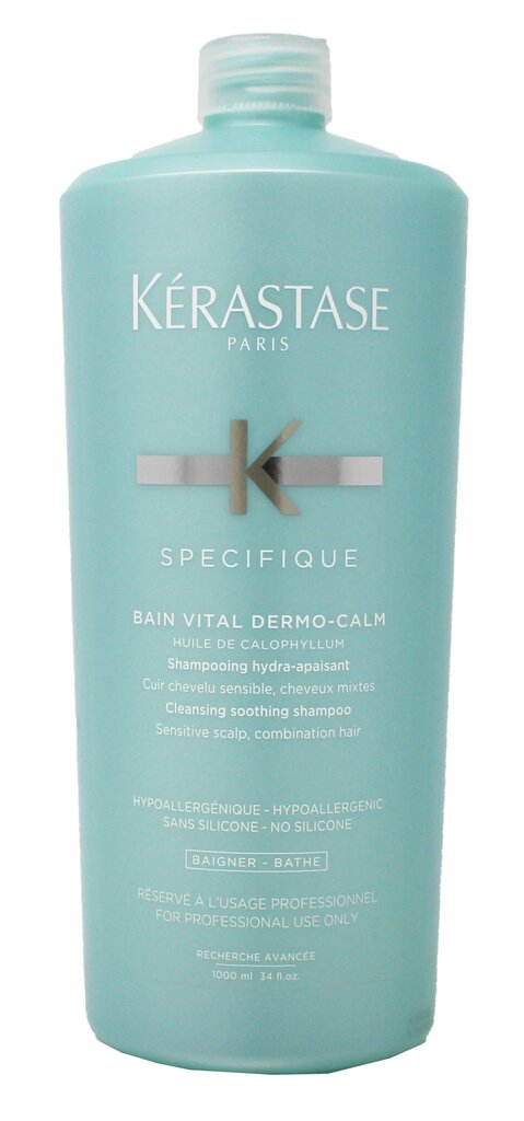 Šampūns normāliem un kombinētiem matiem Kerastase Bain Vital Dermo-Calm 1000 ml cena un informācija | Šampūni | 220.lv