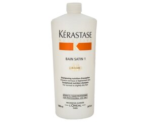 Šampūns normāliem un sausiem matiem, Kerastase Nutritive Bain Satin 1 Irisome, 1000 ml cena un informācija | Šampūni | 220.lv