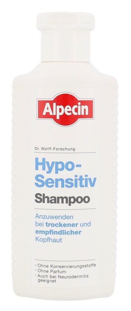 Šampūns Alpecin Shampoo for dry and very sensitive skin (Hyposensitiv Shampoo) 250 ml cena un informācija | Šampūni | 220.lv