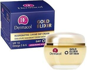 Mitrinošs dienas sejas krēms Dermacol Gold Elixir Rejuvenating Caviar 50 ml cena un informācija | Sejas krēmi | 220.lv