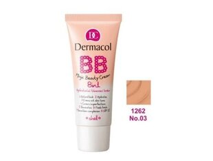 Sejas adas kopšanas līdzeklis Dermacol Hydrating Toning Cream 8 1 BB SPF 15 (Beauty Magic Cream) 30 ml cena un informācija | Sejas krēmi | 220.lv