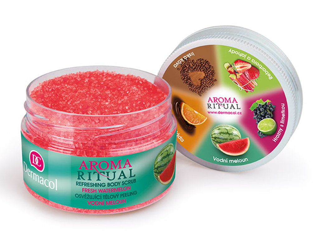 Ķermeņa skrubis Dermacol Aroma Ritual Refreshing FreshWatermelon 200 g cena un informācija | Ķermeņa skrubji | 220.lv