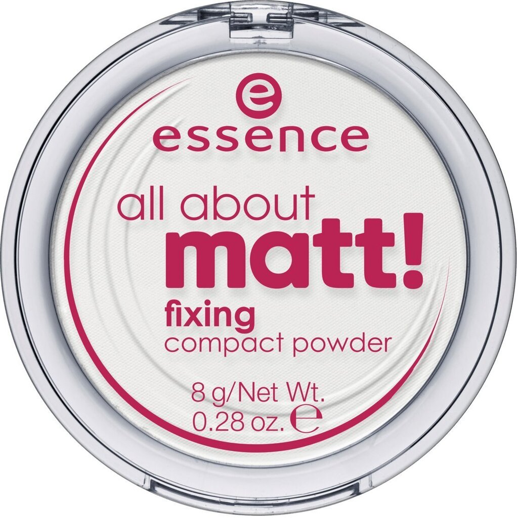 Sejas pūderis Essence All About Matt! Fixing 8 g cena un informācija | Grima bāzes, tonālie krēmi, pūderi | 220.lv