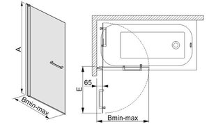 Стенка для ванны Sanplast Prestige III KW/PR III 70s, белая цена и информация | Принадлежности для ванн и душевых кабин | 220.lv