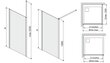 Dušas siena Walk-In Sanplast Prestige III P/PR III 80s, balta cena un informācija | Dušas durvis, dušas sienas | 220.lv