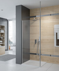 Dušas siena Walk-In Sanplast Prestige III P/PR III 100s, balta cena un informācija | Dušas durvis, dušas sienas | 220.lv