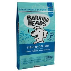 Barking Heads mazo un vidējo šķirņu suņiem ar lasi Fish-N-Delish​​, 12 kg cena un informācija | Sausā barība suņiem | 220.lv