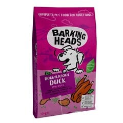Barking Heads mazo un vidējo šķirņu suņiem ar pīli Doggyliciuos, 12kg cena un informācija | Sausā barība suņiem | 220.lv