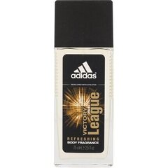 Дезодорант для мужчин Adidas Victory League, 75 мл цена и информация | Парфюмированная мужская косметика | 220.lv