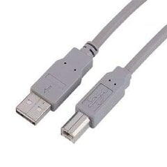 Cable Hama USB A->B 3m grey (10) cena un informācija | Kabeļi un vadi | 220.lv