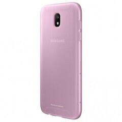 Maciņš aizmugurējais Samsung       J5 2017 Jelly cover EF-AJ530TPEG    Pink cena un informācija | Telefonu vāciņi, maciņi | 220.lv
