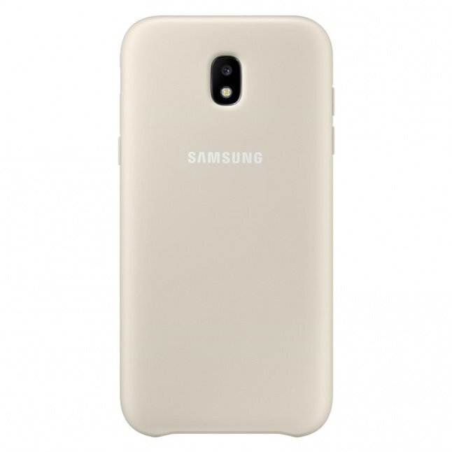 Aizmugurējais aizsargapvalks Samsung Etui Dual Layer priekš Samsung Galaxy J3 (J330), Zeltains cena un informācija | Telefonu vāciņi, maciņi | 220.lv