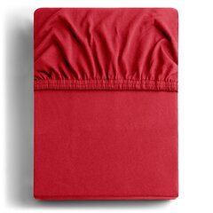 DecoKing trikotāžas Amber Red palags ar gumiju, 200x200 cm цена и информация | Простыни | 220.lv