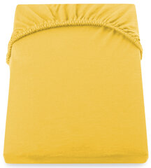 DecoKing jersey Amber Orange palags ar gumiju matracim, 200x200 cm cena un informācija | Palagi | 220.lv