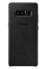 Aizmugurējais aizsargapvalks Samsung Etui Alcantara priekš Samsung Galaxy Note 8, Melns cena un informācija | Telefonu vāciņi, maciņi | 220.lv