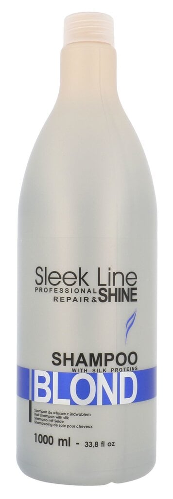 Šampūns gaišiem matiem Stapiz Sleek Line Blond 1000 ml cena un informācija | Šampūni | 220.lv