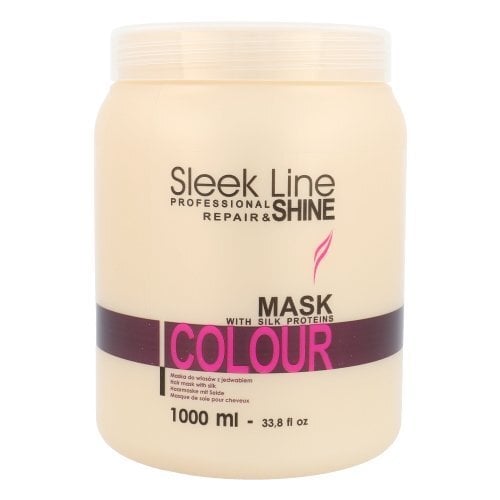 Matu krāsu aizsargājoša maska Stapiz Sleek Line Colour 1000 ml cena un informācija | Matu uzlabošanai | 220.lv