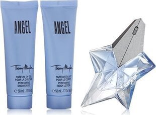 Komplekts Thierry Mugler Angel: edp 25 ml + ķermeņa losjons 50 ml + dušas želeja 50 ml цена и информация | Женские духи | 220.lv