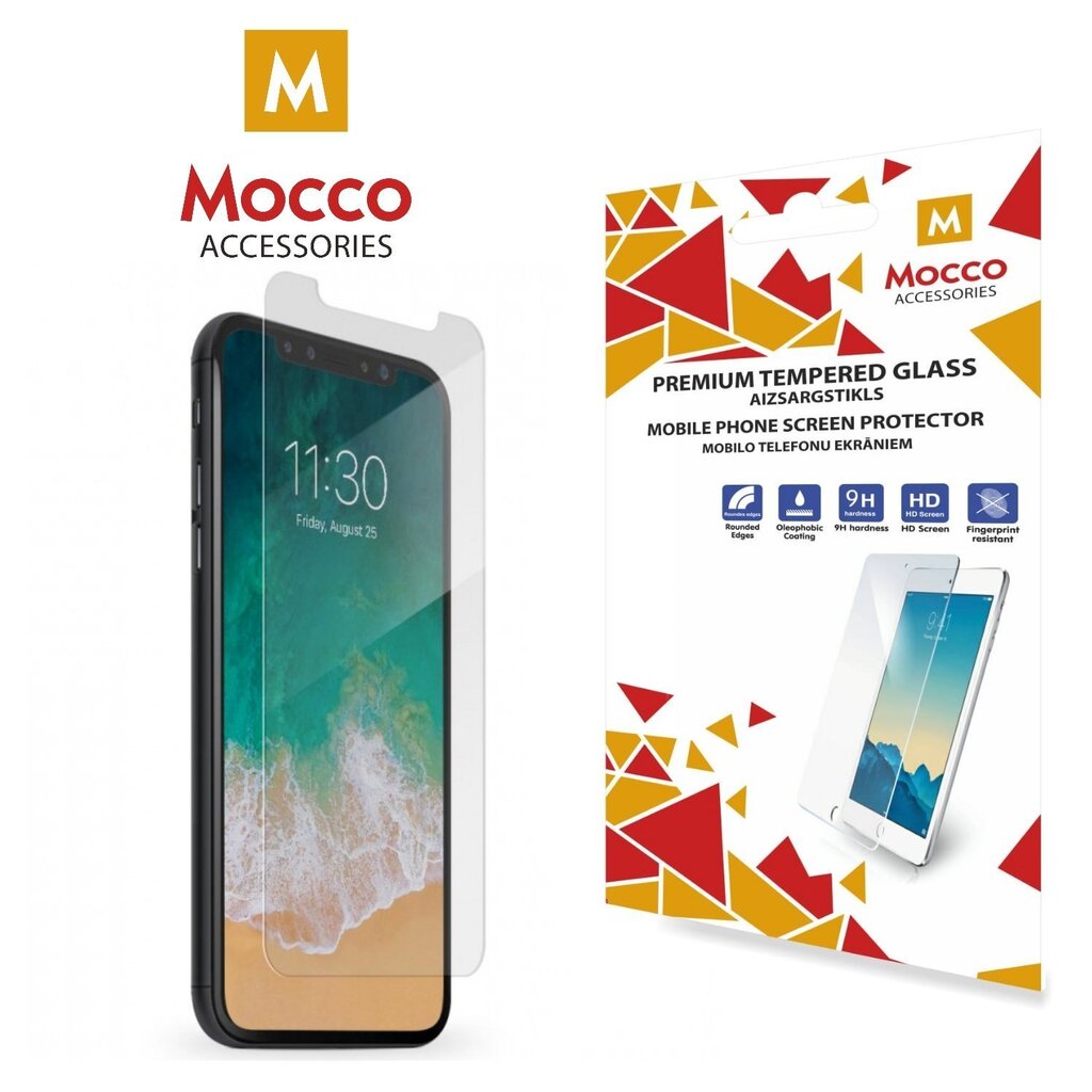 Mocco Tempered Glass ekrāna aizsargstikls priekš Apple iPhone X цена и информация | Ekrāna aizsargstikli | 220.lv