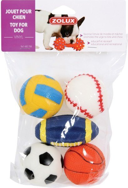 Rotaļlietas suņiem Zolux, 5 gab. cena un informācija | Suņu rotaļlietas | 220.lv