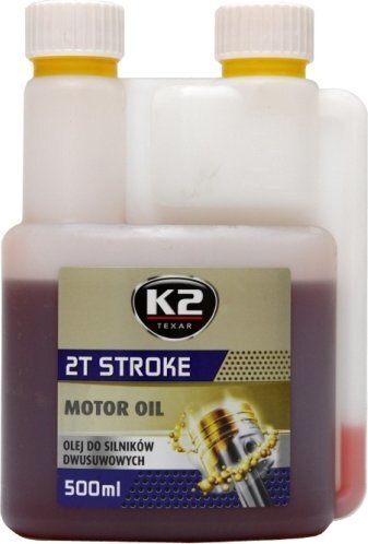 Pussintētiskā eļļa divtaktu motoriem K2 2T Stroke oil, sarkana цена и информация | Eļļas citām autodaļām | 220.lv