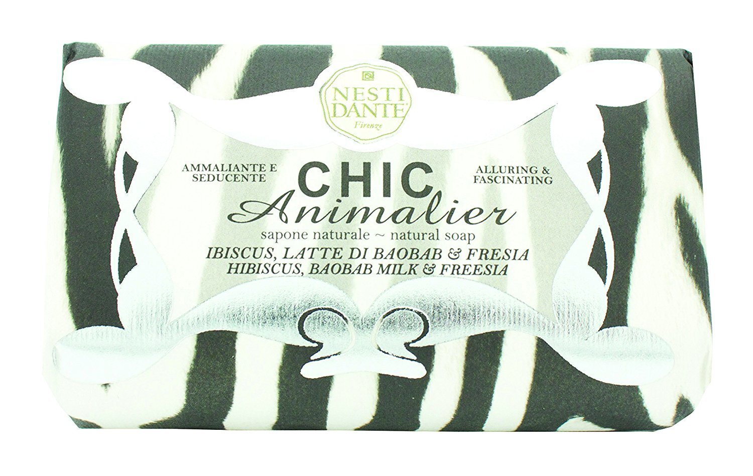 NESTI DANTE Ziepes Chic Animalier White Tiger 250g cena un informācija | Ziepes | 220.lv