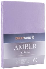 DecoKing трикотажная Amber Violet простынь с резинкой, 200x200 см цена и информация | Простыни | 220.lv