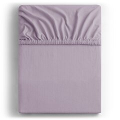 DecoKing jersey Amber Violet palags ar gumiju matracim, 160x200 cm cena un informācija | Palagi | 220.lv