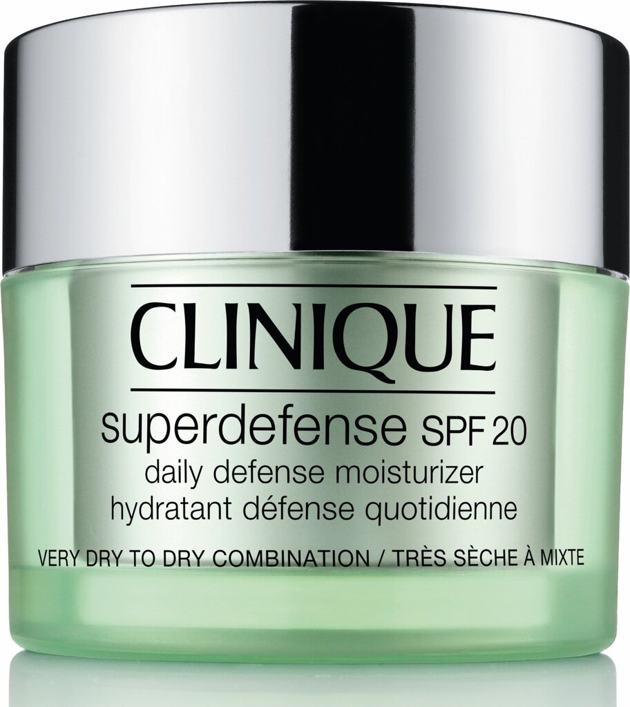 Dienas krēms sejas ādai Clinique Superdefense SPF20 50 ml cena un informācija | Sejas krēmi | 220.lv