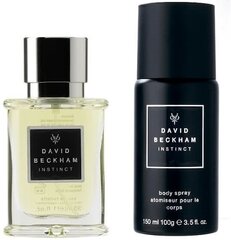 Rinkinys David Beckham Instinct: EDT vyrams 50 ml + dezodorantas 150 ml cena un informācija | Vīriešu smaržas | 220.lv