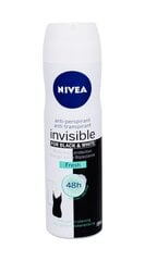 Dezodorants sprejs Nivea Invisible Black & White Fresh 150 ml cena un informācija | Dezodoranti | 220.lv