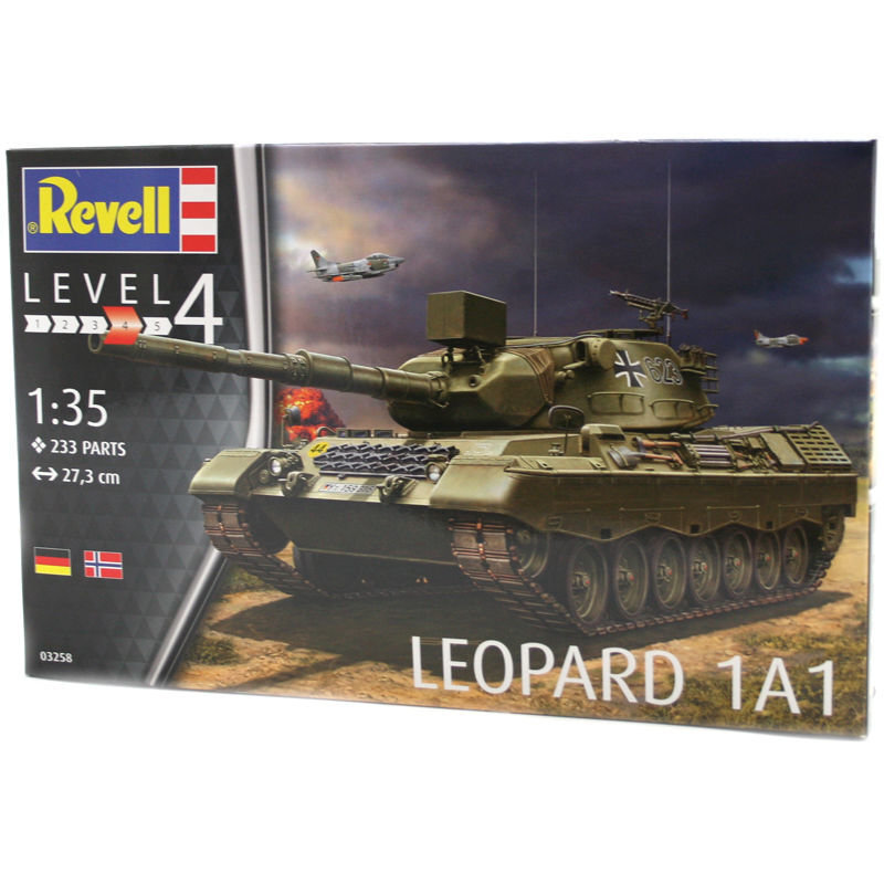 Tanks-konstruktors Revell Leopard 1A1, 3258 cena un informācija | Konstruktori | 220.lv