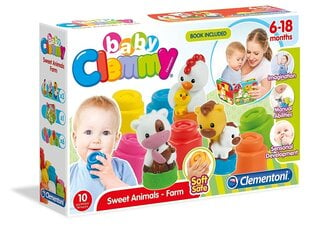 Набор Clementoni Clemmy Soft Block Sweet Animals + книга 17174 цена и информация | Игрушки для малышей | 220.lv