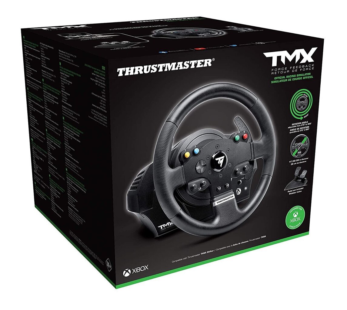 Thrustmaster TMX FFB/4460136 spēļu stūre, melna cena un informācija | Spēļu stūres | 220.lv