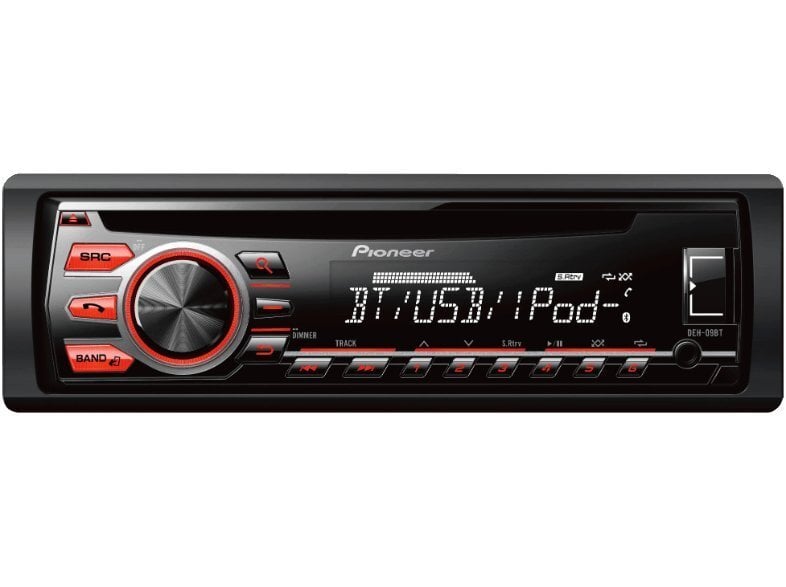 Pioneer DEH-09BT, melns cena un informācija | Auto magnetolas, multimedija | 220.lv