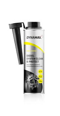 Dīzeļdegvielas piedevas degvielas sistēmas tīrīšanai, Dynamax Diesel System Clean un Protect, 300 ml cena un informācija | Dynamax Auto preces | 220.lv