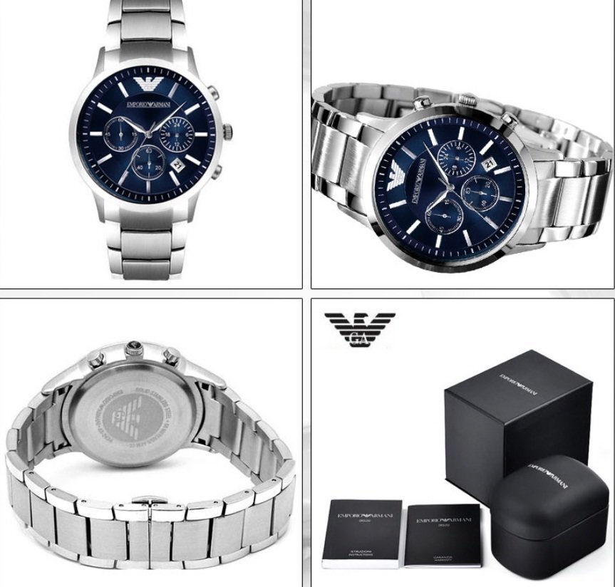 Vīriešu pulkstenis Emporio Armani AR2448 cena un informācija | Vīriešu pulksteņi | 220.lv