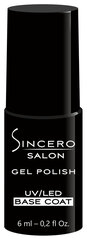 Gēla nagu lakas bāze "Sincero Salon", Base Coat, 6 ml цена и информация | Лаки для ногтей, укрепители | 220.lv