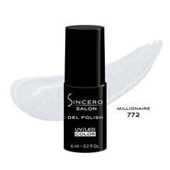 Gēla nagu laka "Sincero Salon", 6ml, Millionaire 770 цена и информация | Лаки для ногтей, укрепители | 220.lv